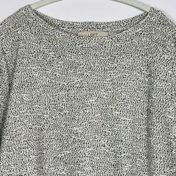 LOFT Boucle Tunic Sweatshirt, Large - Picture 3 of 10